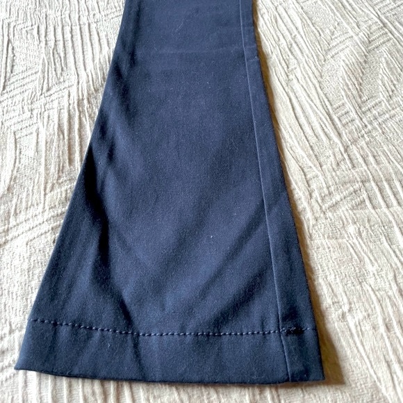 8 NWT Boot Cut Slim Fit Flat Front Chinos Uniform Pants, Cotton, Classic Navy - Picture 7 of 14